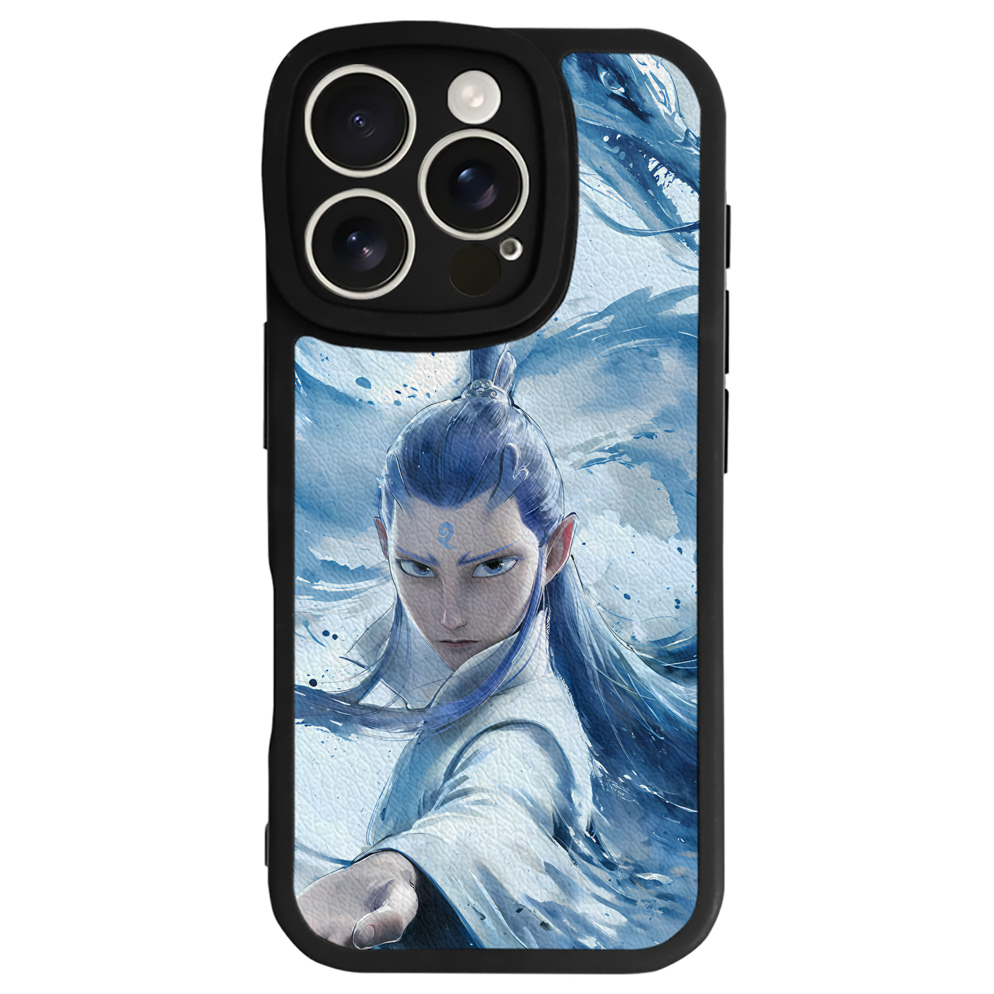 （画像用） Ne Zha 2 ナタ 魔童の大暴れ 【iPhone 16シリーズ対応】シリコンスマホケース（レザー調） 材質：シリコン